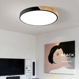 Nordic Wooden Macaroon Circular taklampe i tre