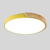 Nordic Wooden Macaroon Circular taklampe i tre