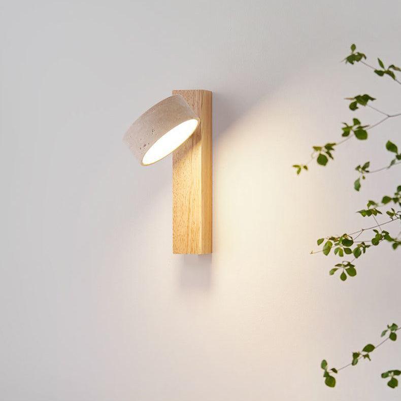 Wabi Sabi Off-white vegglampe i travertin